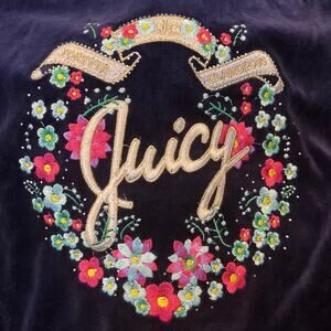 Juicy Velour Two Piece Rhinestone Tracksuit Set Hoodie & Joggers Girls